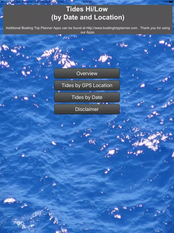 Zrzuty ekranu West Cst Tides Date and Locatn iPad 