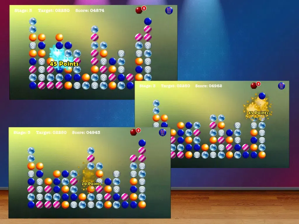 ภาพหน้าจอของ Color ball blast iPad 