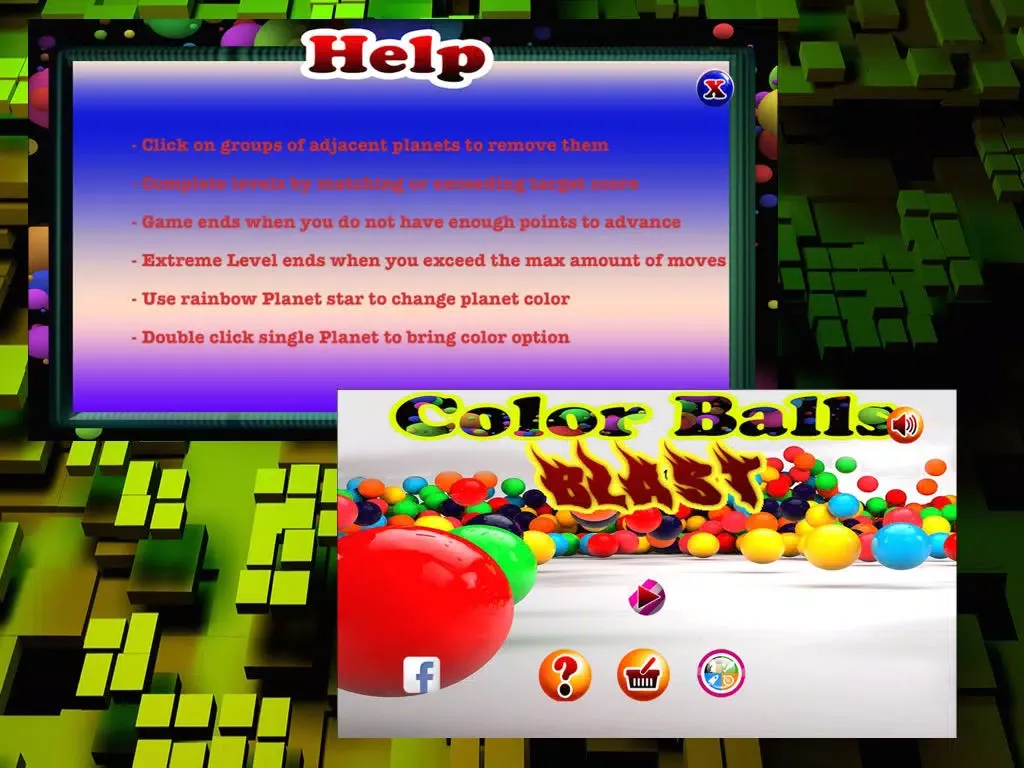 ภาพหน้าจอของ Color ball blast iPad 