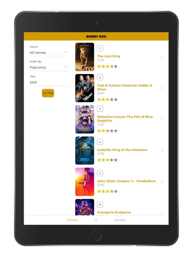 Bobby Box - CotoMovies & TV iPad  Ekran Görüntüleri