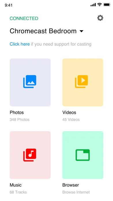 تصاویر Cast for chromecast app home