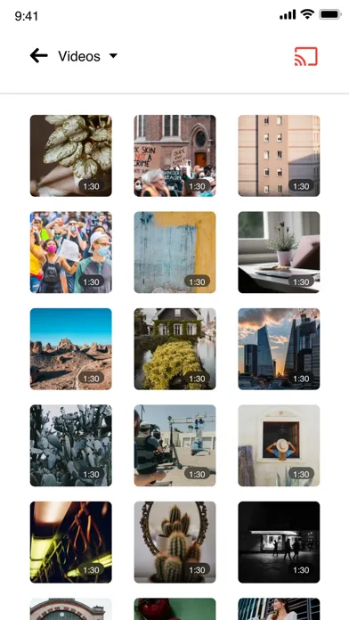 تصاویر Cast for chromecast app home