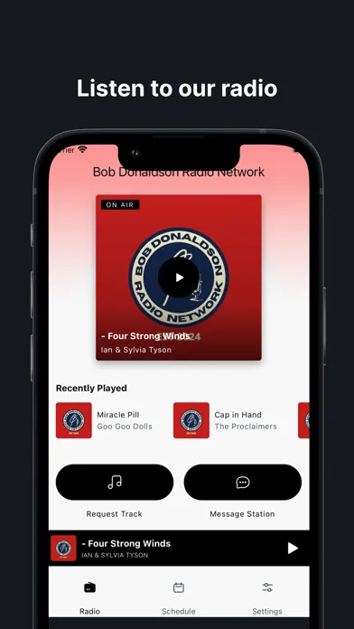 Ảnh chụp màn hình của Bob Donaldson Radio Network