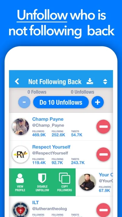Ảnh chụp màn hình của Still Followers for X Twitter