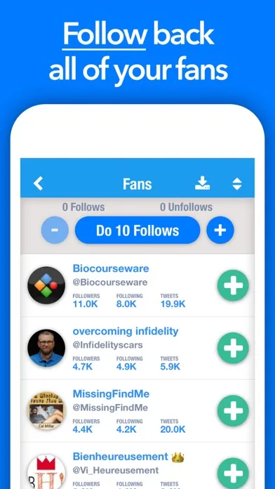 Ảnh chụp màn hình của Still Followers for X Twitter
