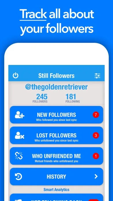 Ảnh chụp màn hình của Still Followers for X Twitter