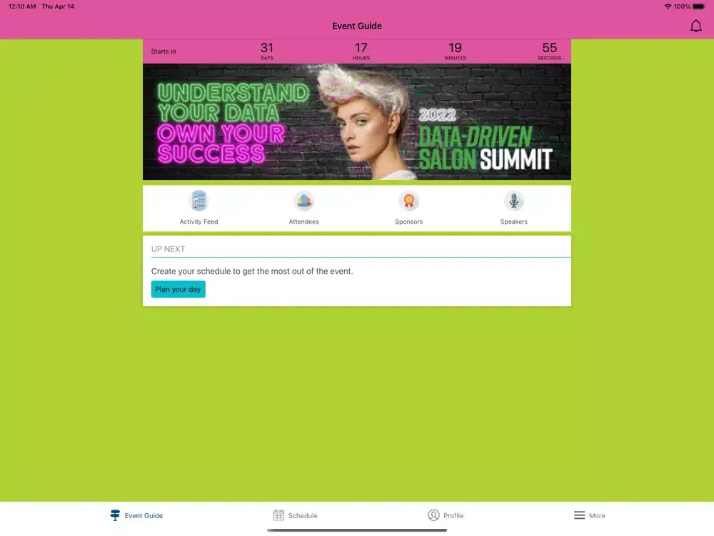 Data Driven Salon Summit iPad  Screenshots