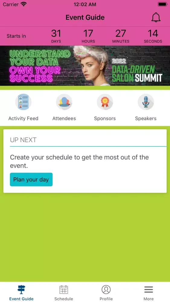 Data Driven Salon Summit Screenshots