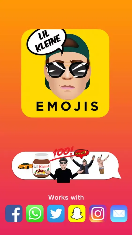 تصاویر Lil Kleine Emojis Keyboard