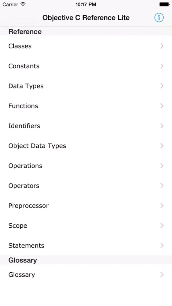 Objective C Reference Lite Ekran Görüntüleri