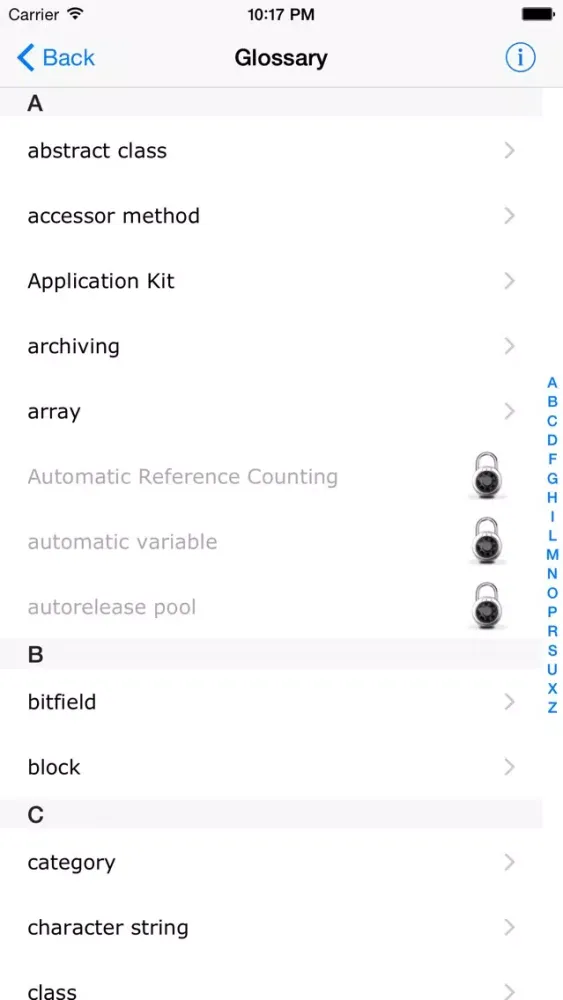 Objective C Reference Lite Ekran Görüntüleri