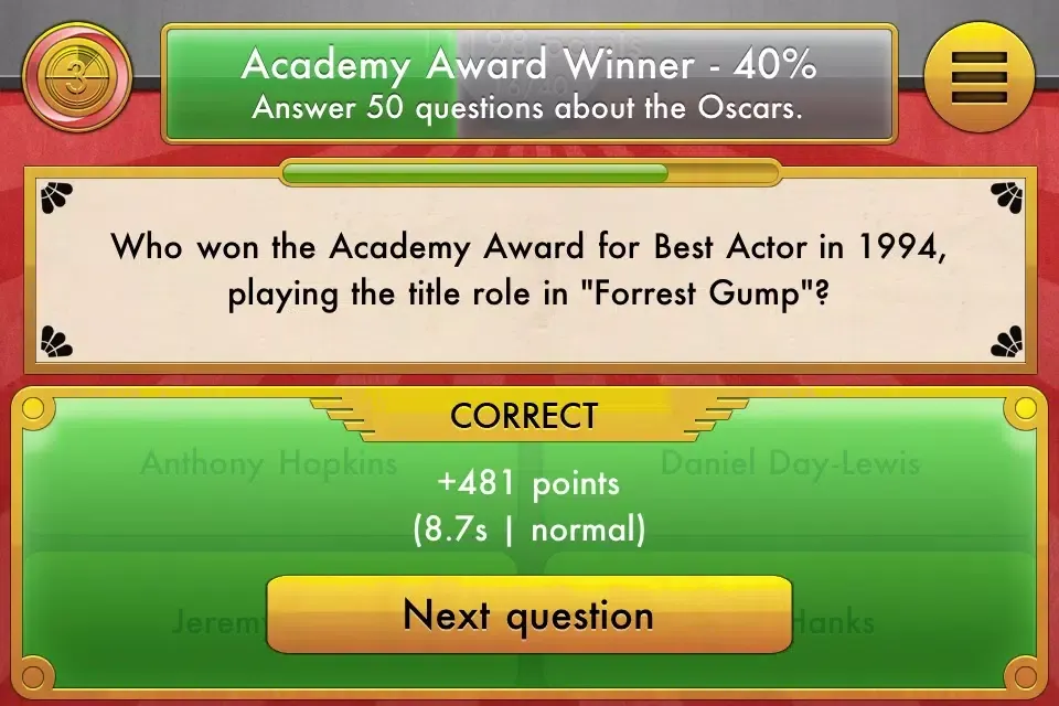 Zrzuty ekranu ExQuizit - The World's Biggest Quiz