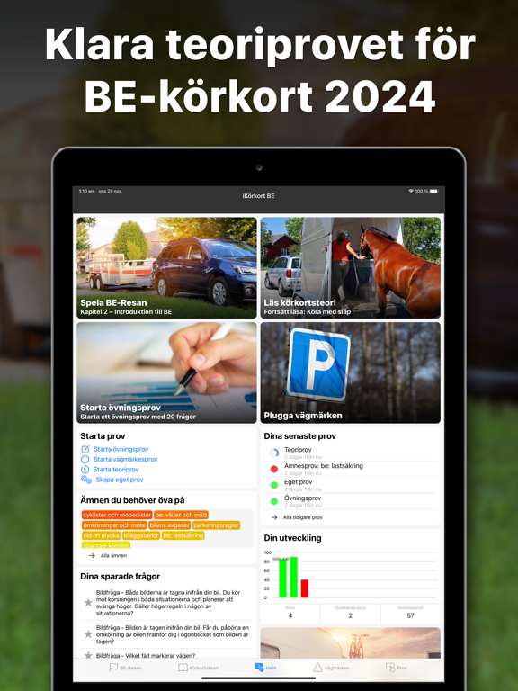 Скриншоты iKörkort BE iPad 