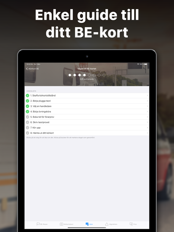 Скриншоты iKörkort BE iPad 