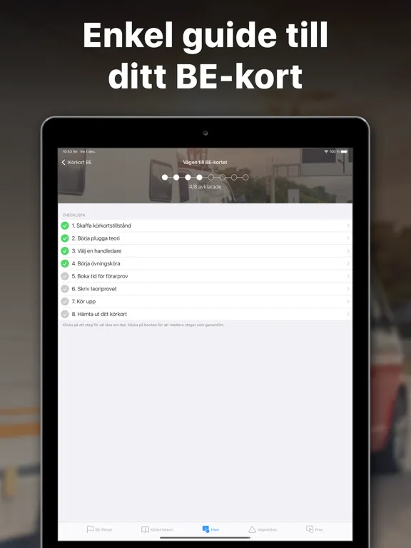 iKörkort BE iPad 应用截图