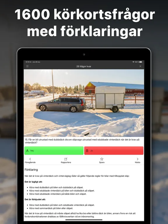 iKörkort BE iPad 应用截图