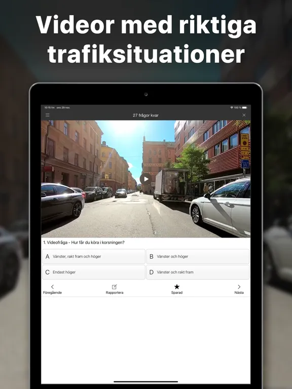 iKörkort BE iPad 应用截图