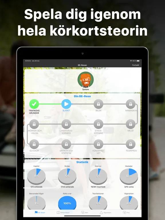 iKörkort BE iPad 应用截图