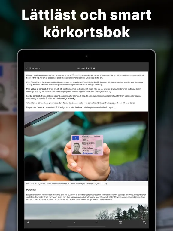 iKörkort BE iPad 应用截图