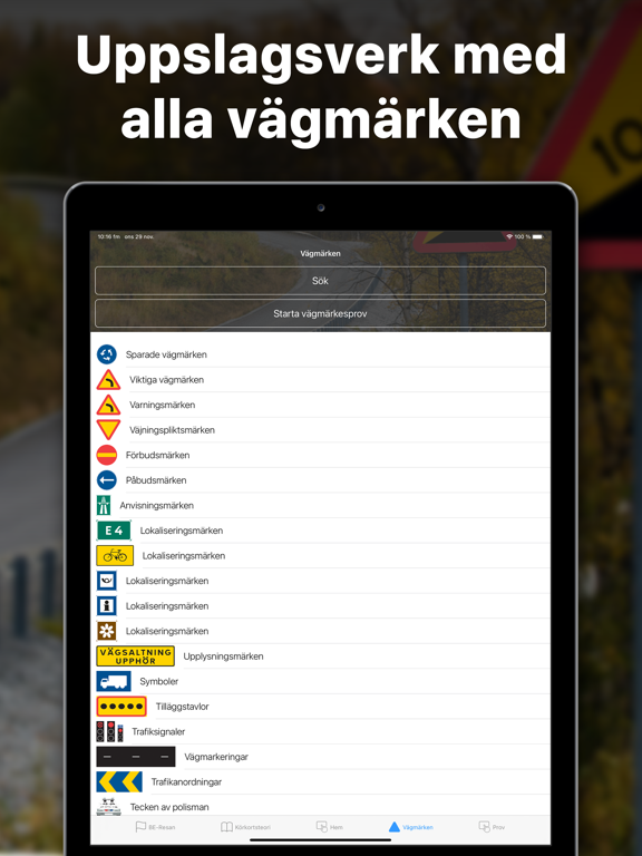 Скриншоты iKörkort BE iPad 