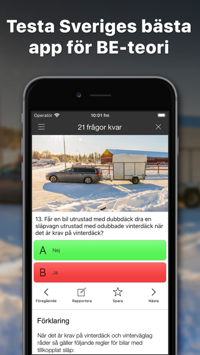 Zrzuty ekranu iKörkort BE Lite