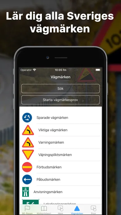 iKörkort BE Lite应用截图