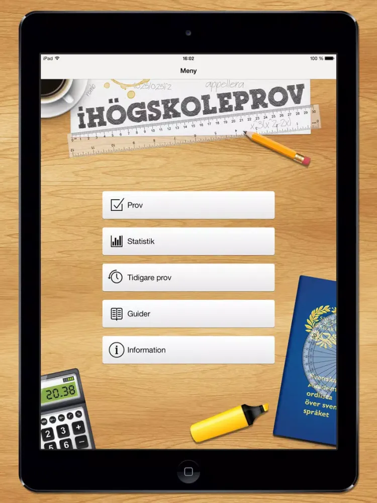 iHögskoleprov iPad  स्क्रीनशॉट