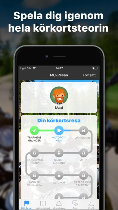 iKörkort MC应用截图