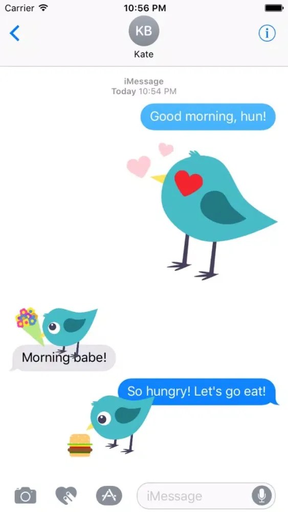 Capturas de tela do Pijjy The Pigeon Stickers