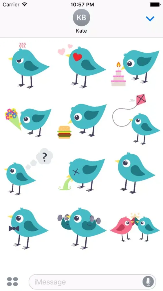Capturas de tela do Pijjy The Pigeon Stickers