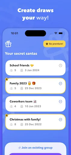 Zrzuty ekranu Secret Santa 22: Gift exchange