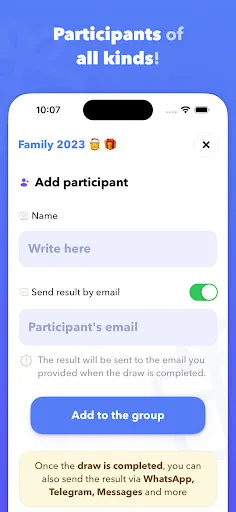 Zrzuty ekranu Secret Santa 22: Gift exchange