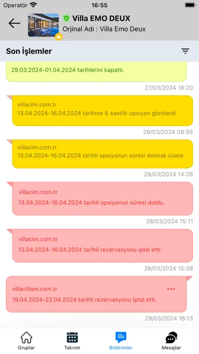 Capturas de pantalla de Kiralama Takvimi