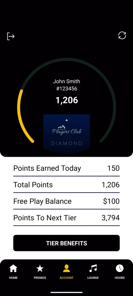 Black Oak Casino Resort App Screenshots