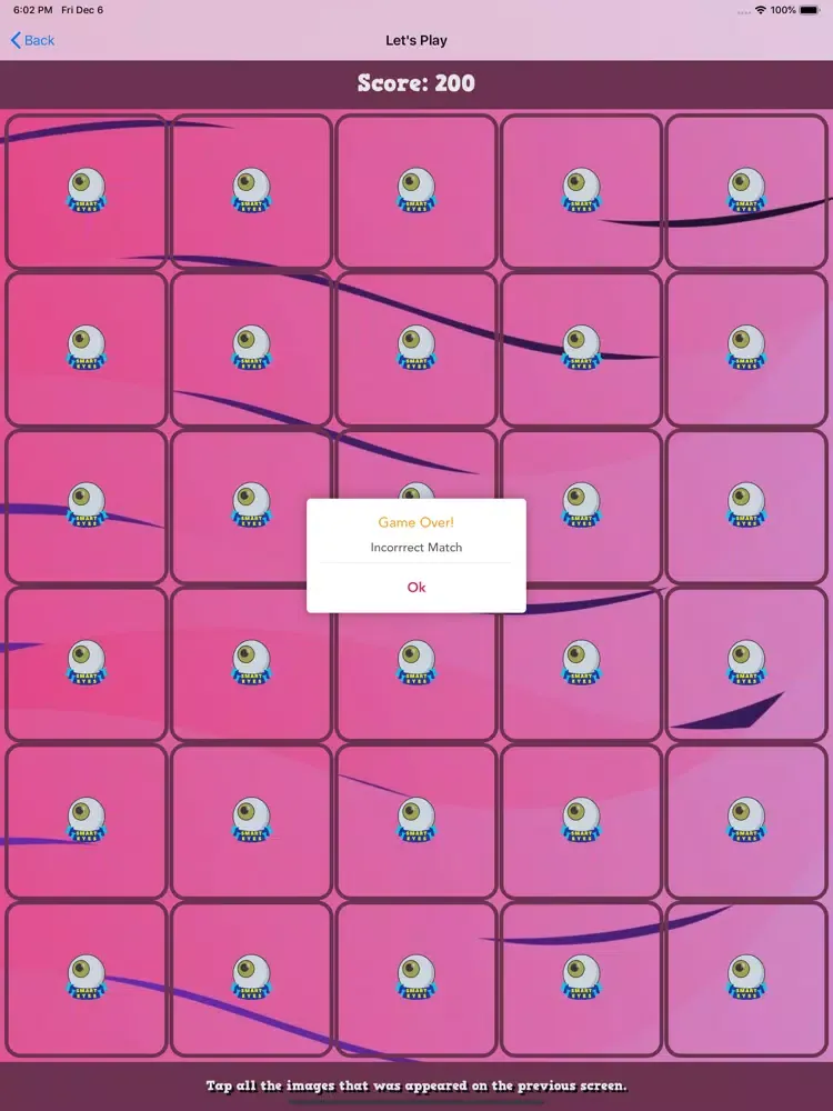 Ảnh chụp màn hình của Smart Eyes iPad 