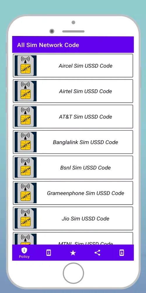 All Sim Network Code 스크린샷