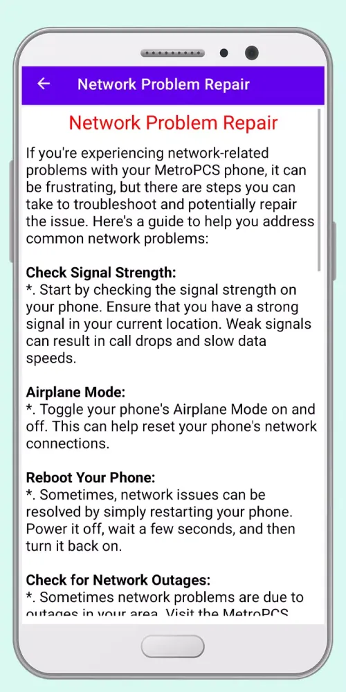 MetroPCS Phone Unlock Guide Screenshots