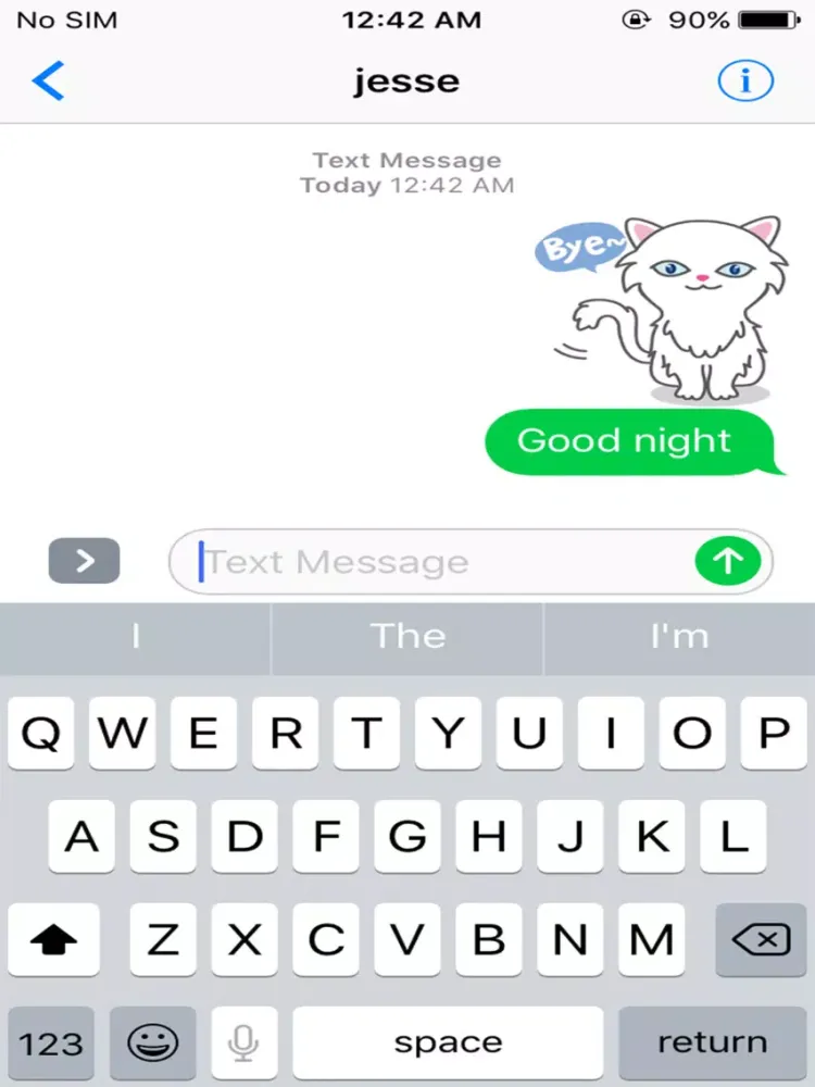 Ảnh chụp màn hình của Kitty Emotions iPad 