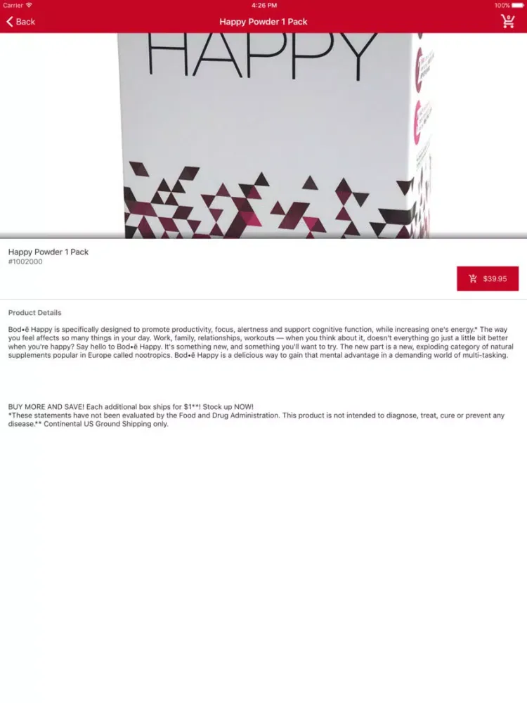 Скриншоты Bode Pro Shopping iPad 