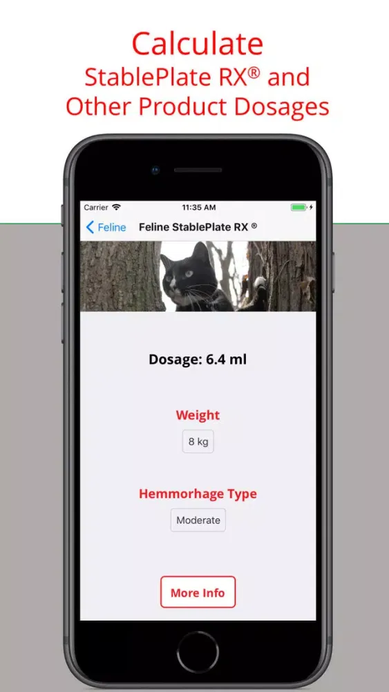 Zrzuty ekranu Veterinary Transfusion Guide