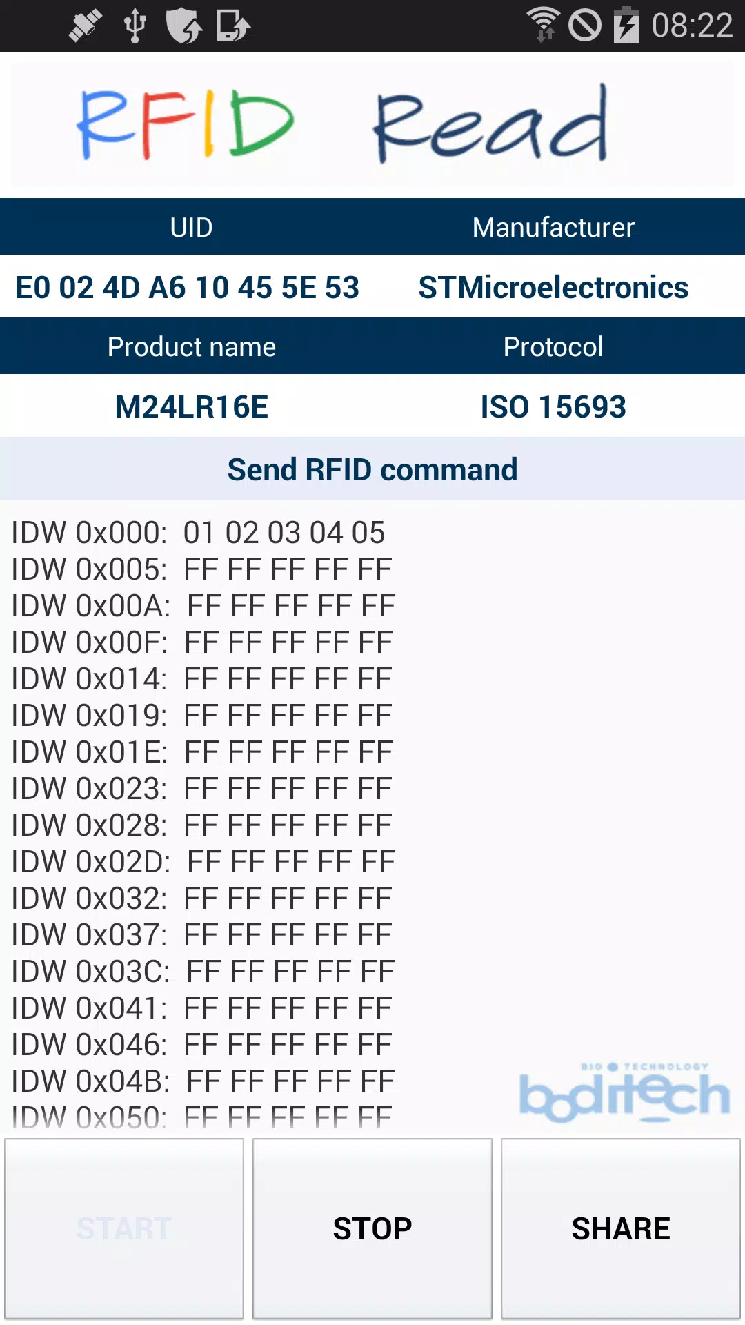 RFID Insight Screenshots