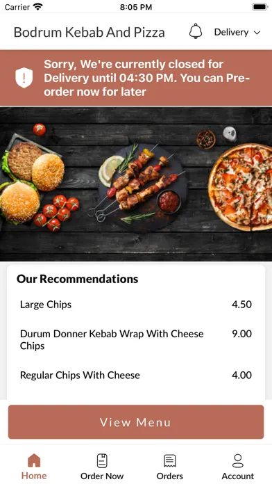 Bodrum Kebab And Pizza. Ekran Görüntüleri