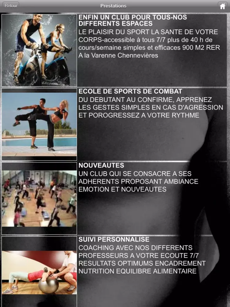 Body VIP iPad  Ekran Görüntüleri