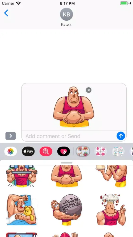 Bodybuilder Emojis स्क्रीनशॉट