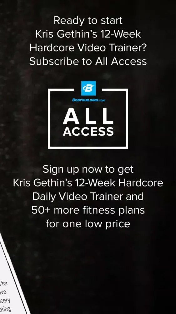 Zrzuty ekranu Hardcore with Kris Gethin