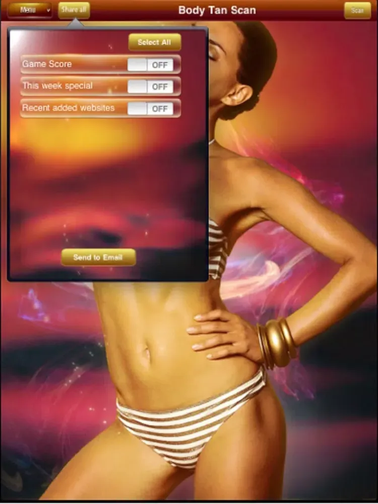 Body Tan Scan iPad  Screenshots