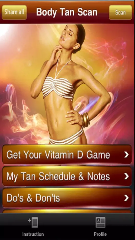 Body Tan Scan Screenshots