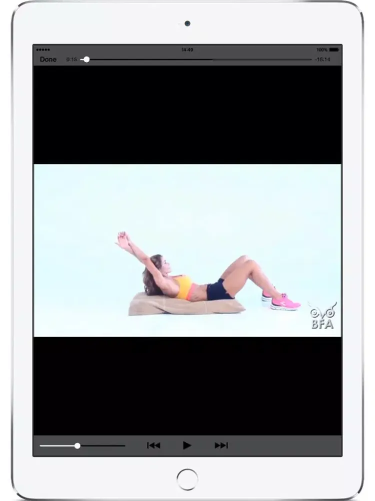 Bikini Abs – Women Abdominal Exercises for Slim Belly. iPad 应用截图