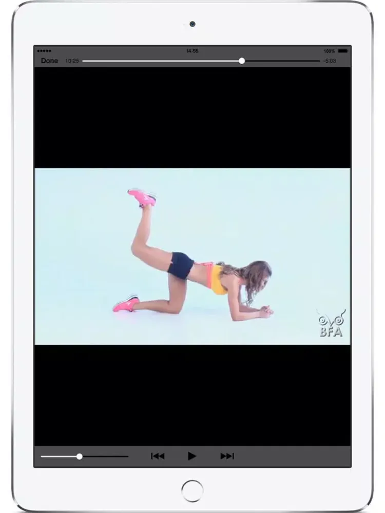 Capturas de pantalla de Bikini Body – Bodyweight Exercises for Abdominal, Butt and Leg Muscles iPad 