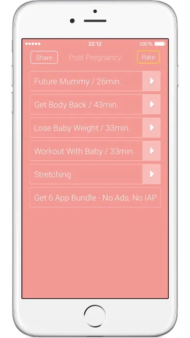 Post Pregnancy Workouts Lite – Lose Belly Fat with Body Weight Exercises Screenshots